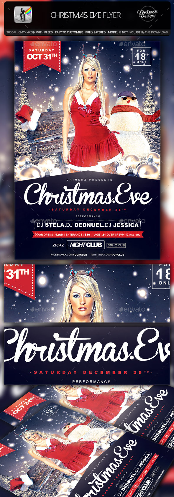 Christmas Eve Flyer - Holidays Events