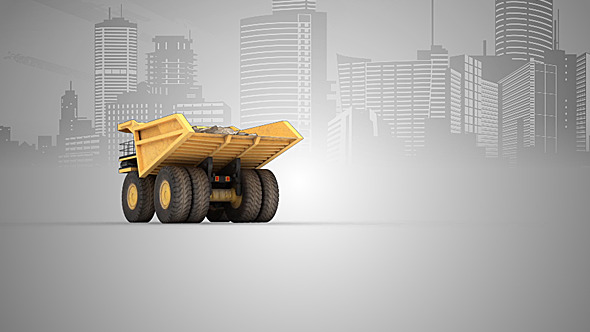 Mining Dump Truck Logo Reveal