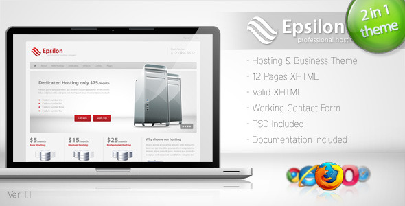 Special Epsilon - Hosting and Business Template