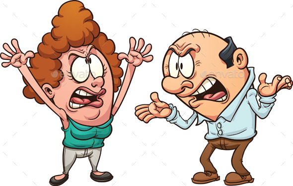 Couple Arguing - Characters Vectors