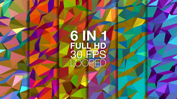 Colorful Polygonal Backgrounds 