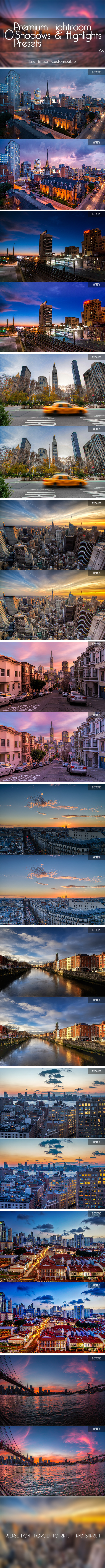 10 Lightroom Presets Vol.1 - Landscape Lightroom Presets