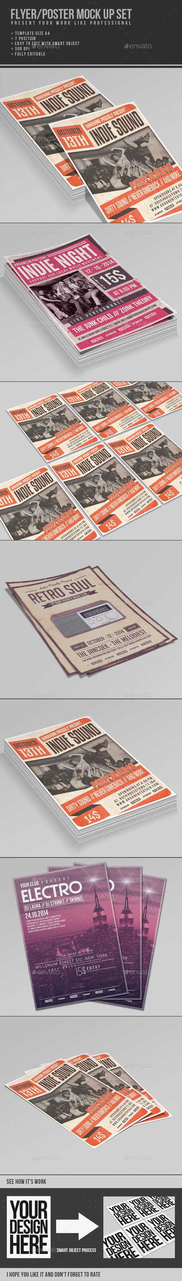Multipurpose Flyer/Poster Mock Up - Flyers Print