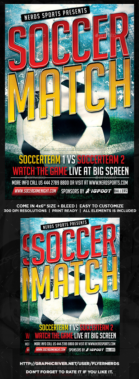 Kick Off Soccer Flyer - Sports Events
