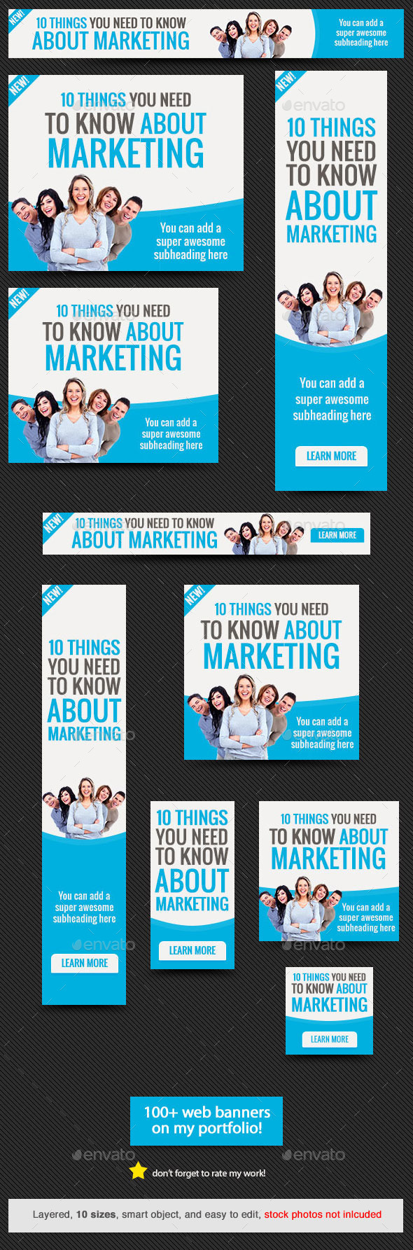 Corporate Web Banner Design Template 54 - Banners & Ads Web Elements