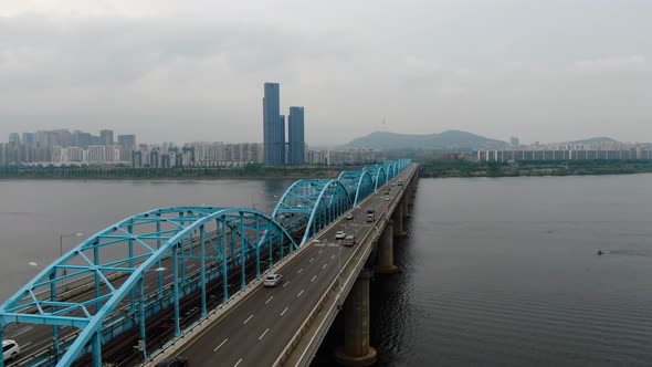 Seoul Dongjak Bridge Traffic
