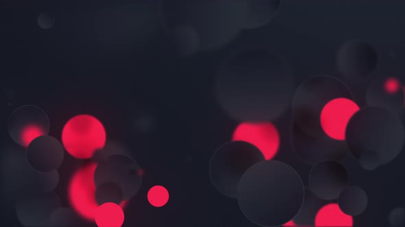 Flashing particles on black background