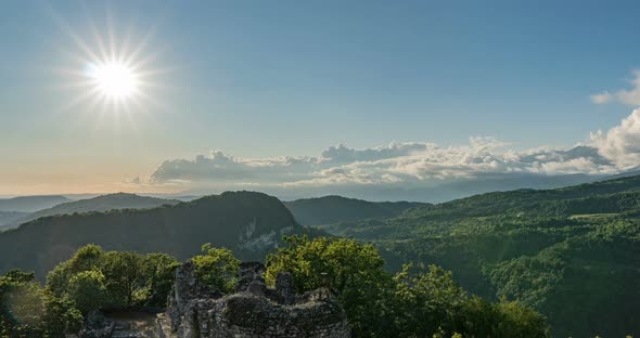 Evening Sunset Lofoten Islands Norway. Reine Lofoten Is an Archipelago in the County of Nordland alt