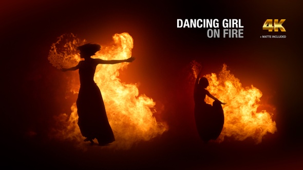 Dancing Girl On Fire