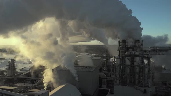 A Woodworking Factory Smokes and Pollutes the Air
