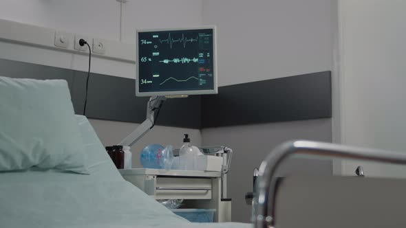 Close Up of Monitor Used to Measure Heart Rate and Pulse alt