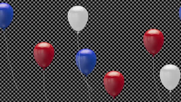 4th Of July Ballons  Alpha 01 HD