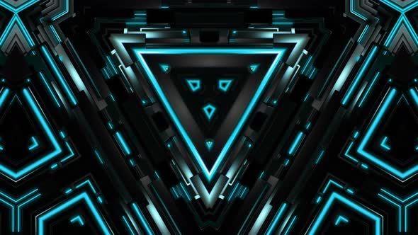 Cyber Lights Tunnel Background