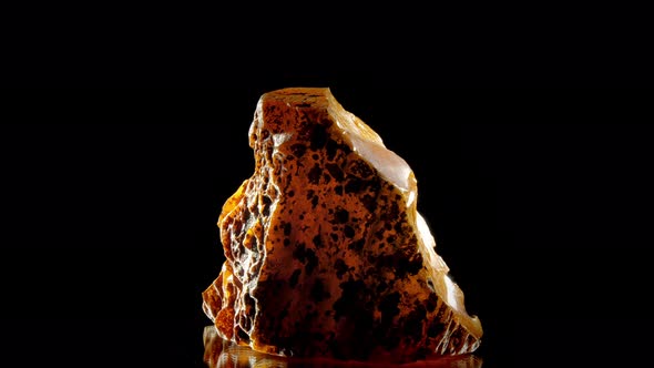 Large Parts of Broken Natural Yellow Amber Stone Rotate alt