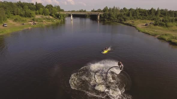 Fly Board Rider on the River alt