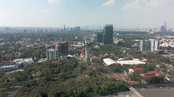 Aerial view from south mexico city alt