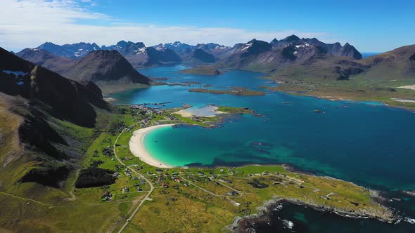 Beach Lofoten Islands Is an Archipelago in the County of Nordland, Norway. alt