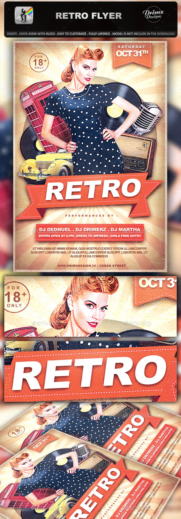 Retro Flyer - Events Flyers