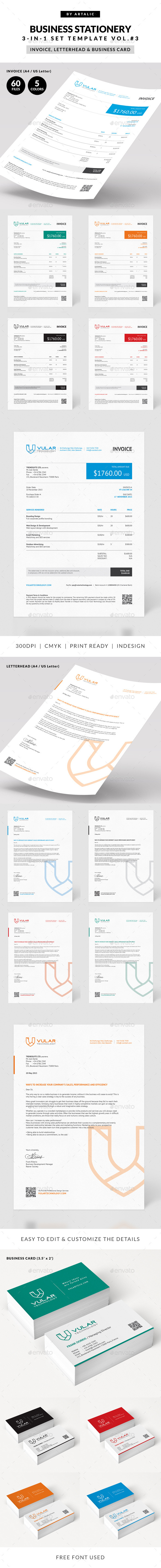 Invoice 3-in-1 Set - Proposals & Invoices Stationery