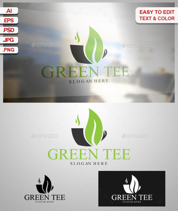 Green Tee - Food Logo Templates