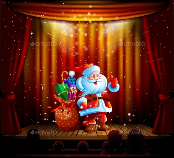 Santa Orator Scene - Christmas Seasons/Holidays