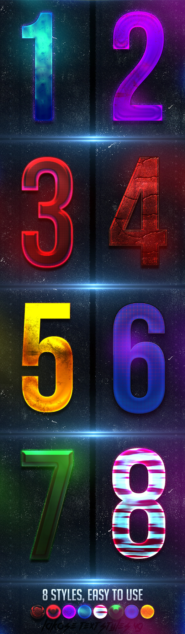 Lakose Text Styles V9 - Text Effects Styles