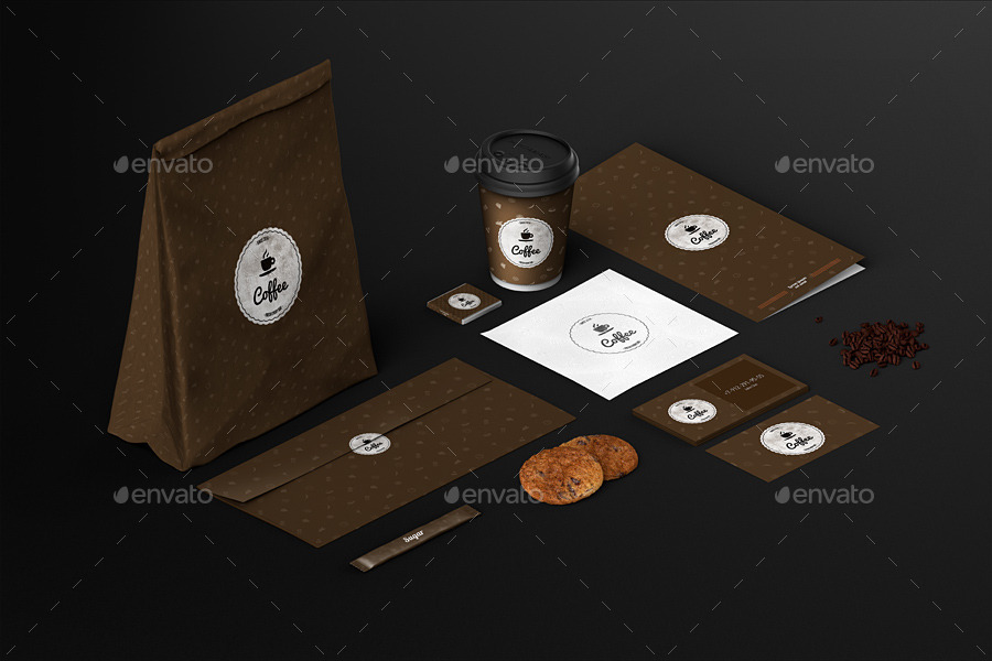 Download Cafe Branding / Identity / Coffee cup Mock-Up by Ayashi | GraphicRiver