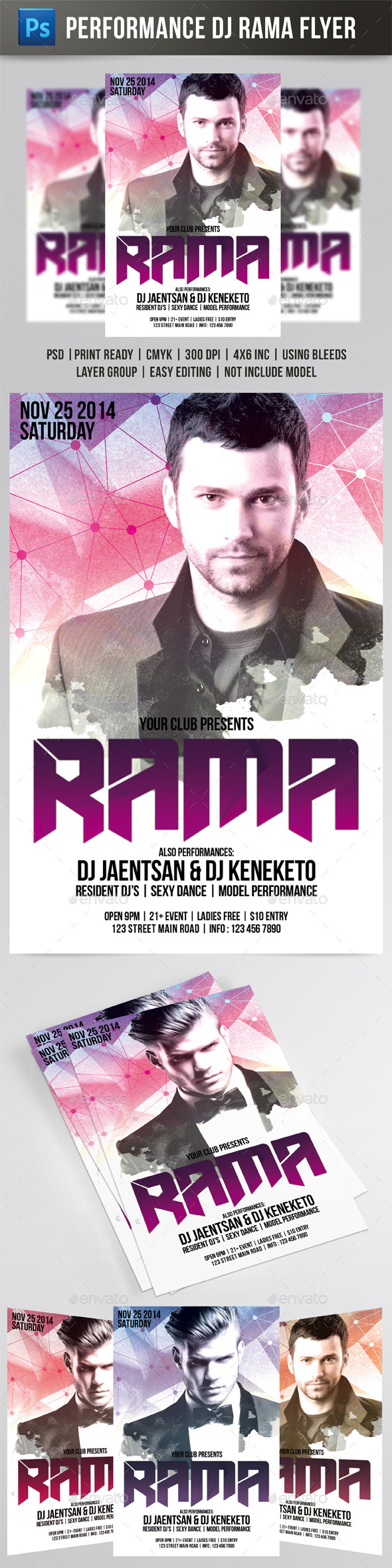 DJ Rama Flyer - Events Flyers