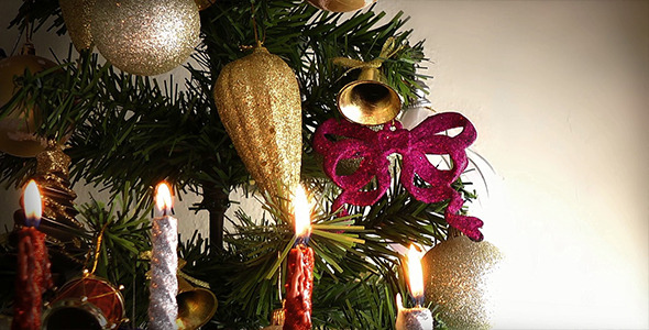 Christmas Tree and Candles