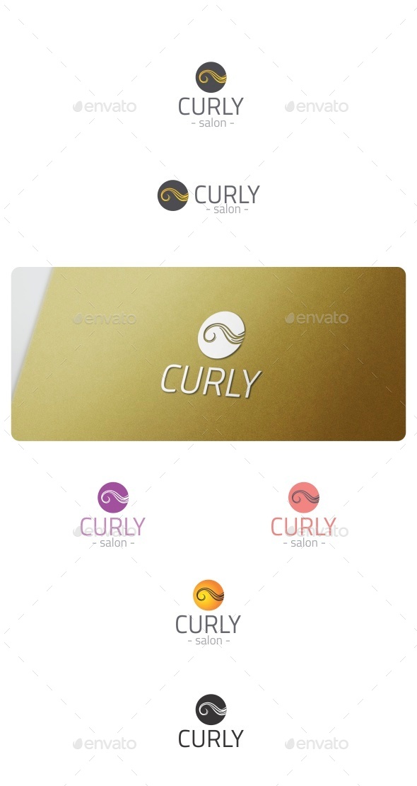 Curly Logo - Symbols Logo Templates