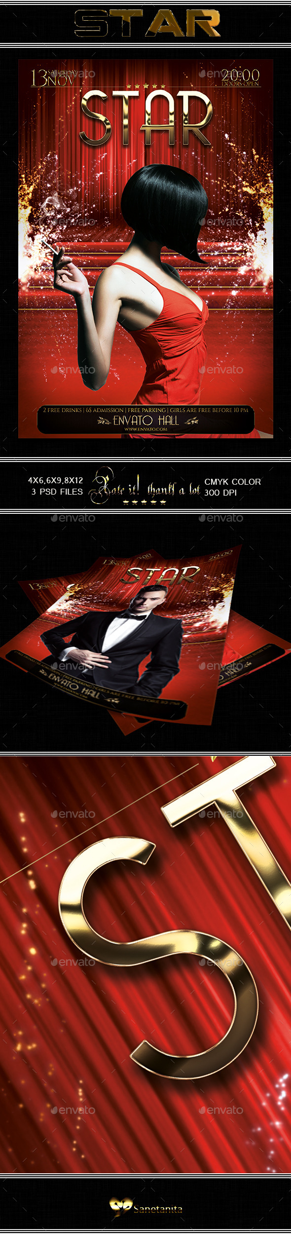Red Carpet Flyer - Concerts Events