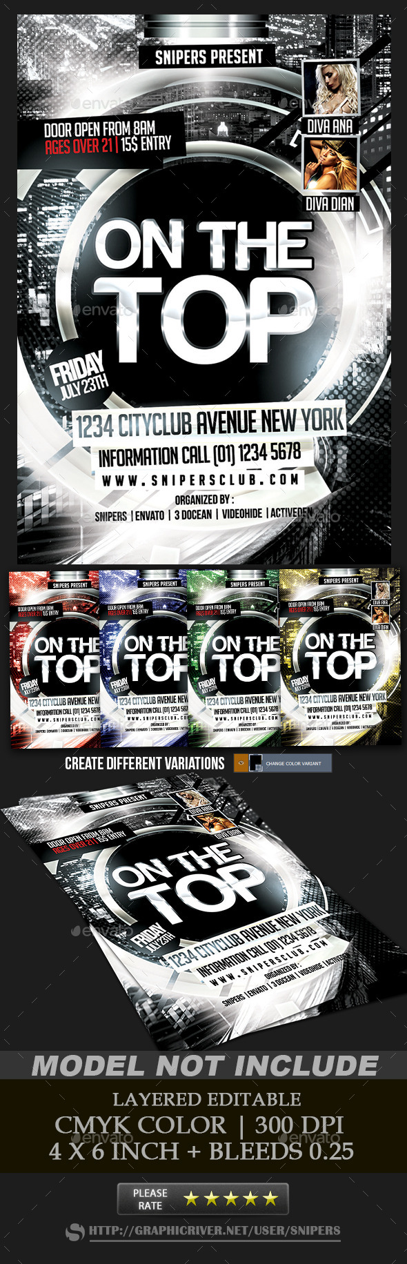 On the Top Flyer - Events Flyers