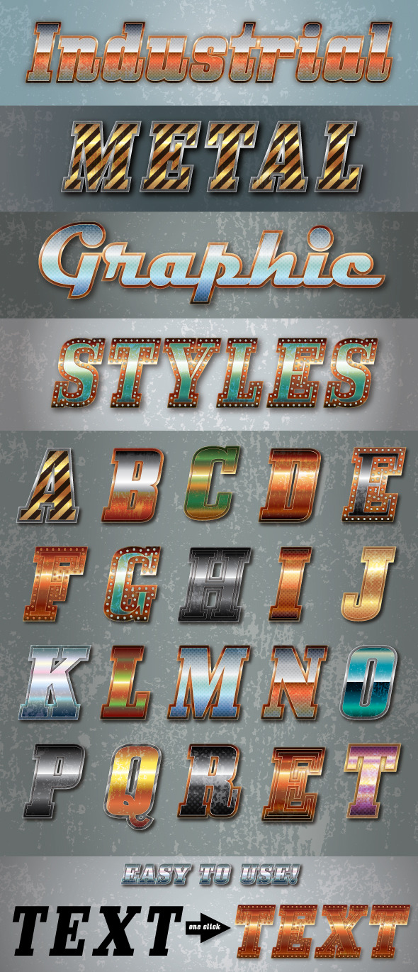 Industrial Metal Styles - Styles Illustrator