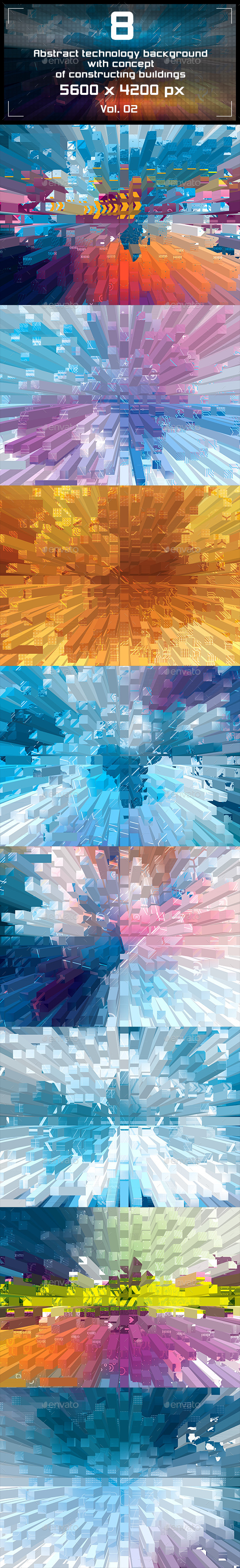 Abstract Background Technology - Tech / Futuristic Backgrounds