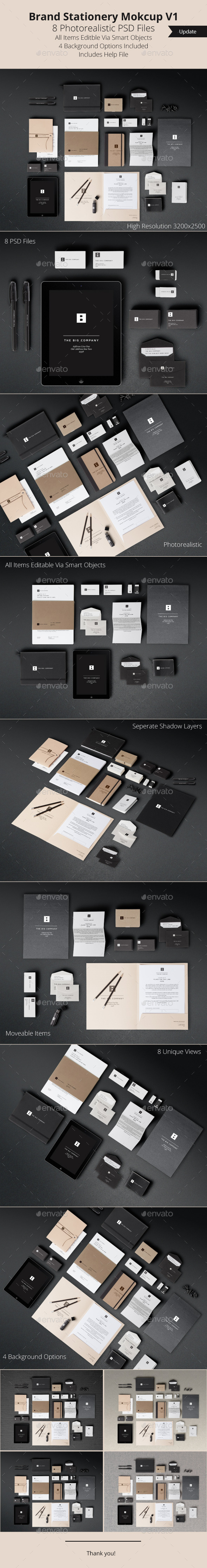 Brand Stationery Mockup V1 - Stationery Print
