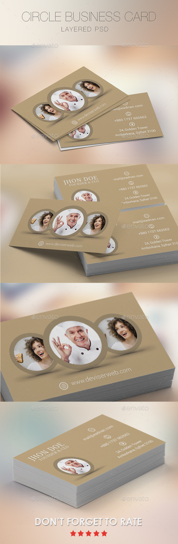 Creative Circle Business Card Template - Creative Business Cards