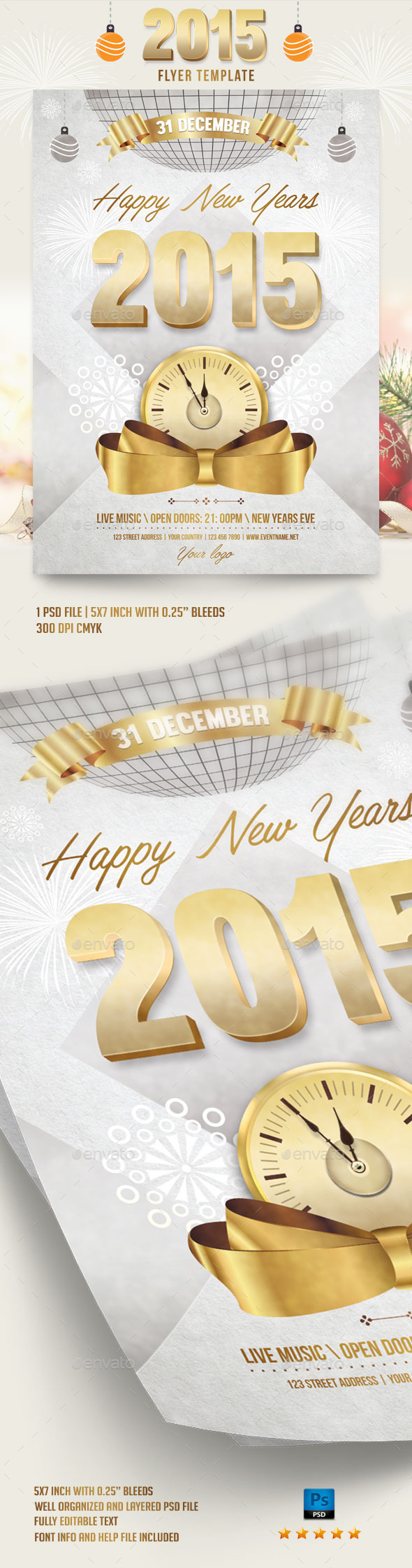 2015 Flyer Template - Flyers Print Templates