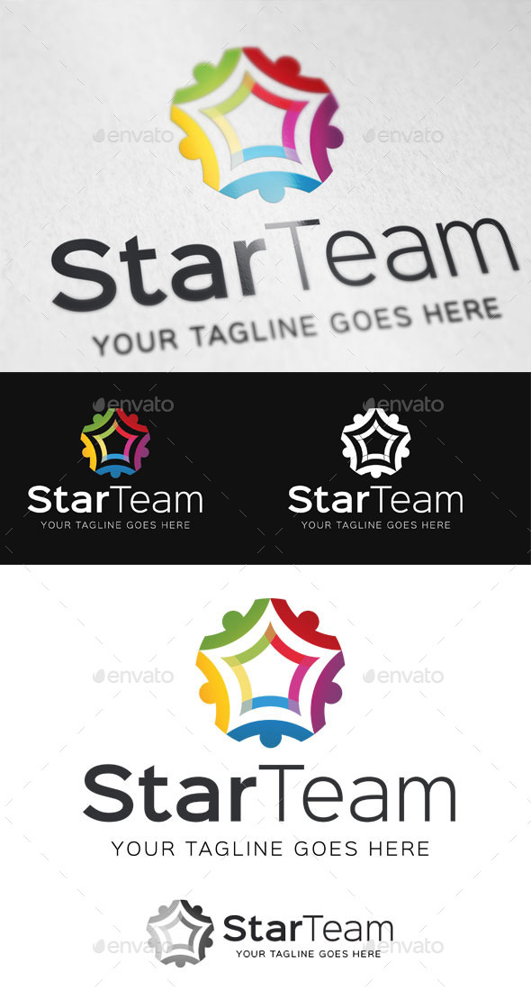 Star Team Logo Template - Abstract Logo Templates