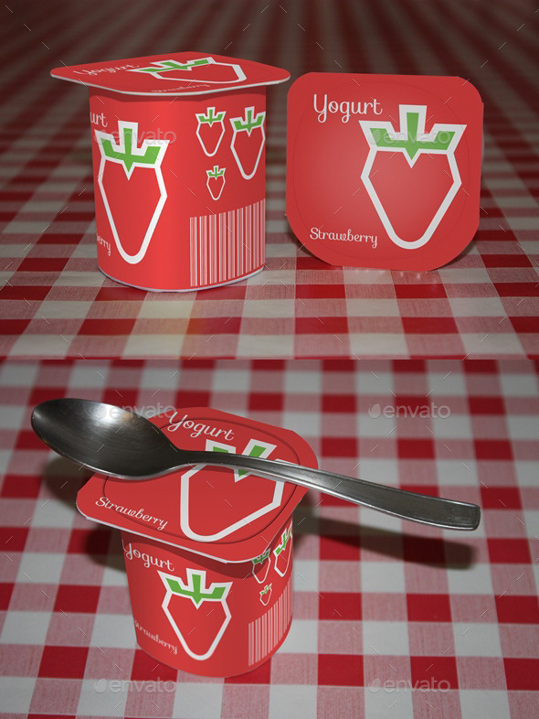 Yogurt Mock-Up - Food and Drink Packaging