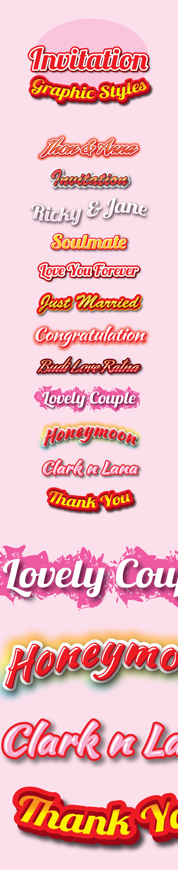 Invitation Graphic Styles for Ai - Styles Illustrator