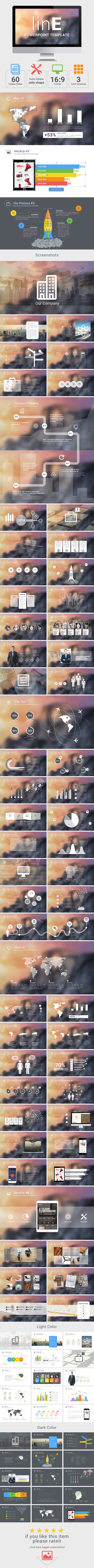linE PowerPoint Template - Business PowerPoint Templates