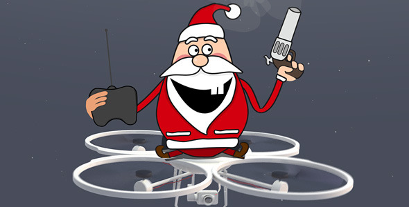 Santa on Drone