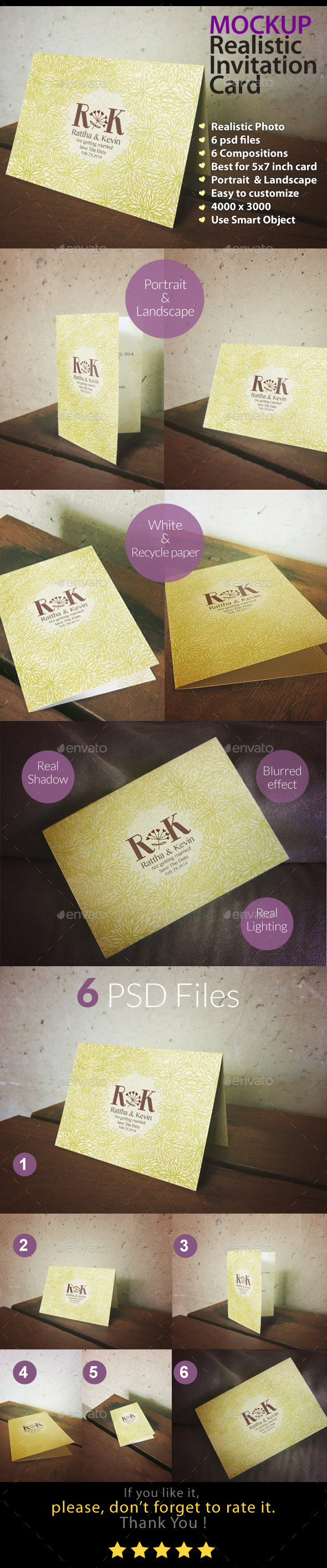 Invitation Card Mockup Indoor Series - Miscellaneous Print