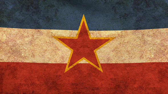 Yugoslavia Flag 2 Pack – Grunge and Retro