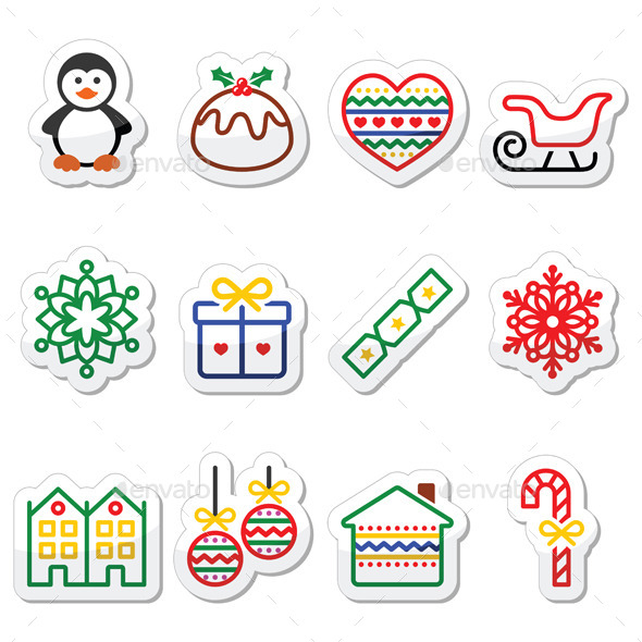 Christmas Winter Icons - Christmas Seasons/Holidays