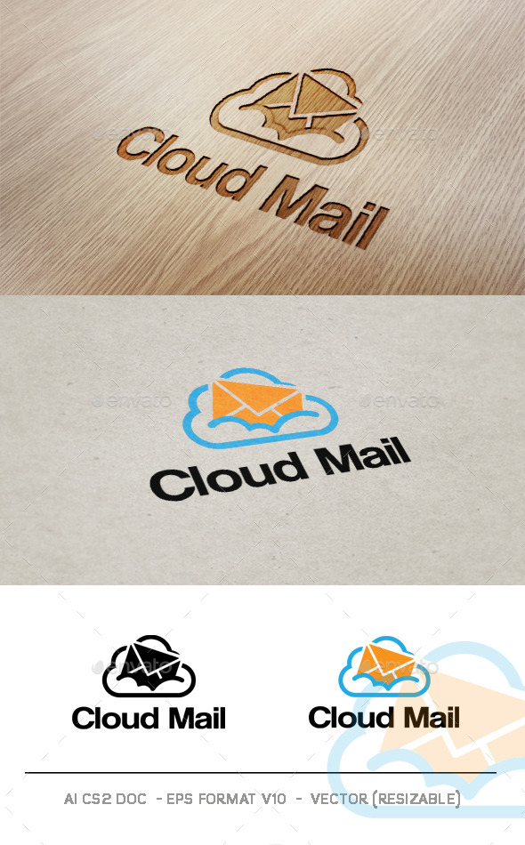 Cloud Mail V2 Logo - Objects Logo Templates