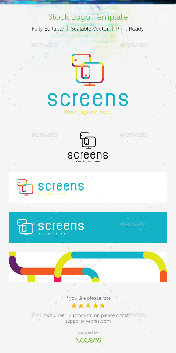 Screens Stock Logo Template