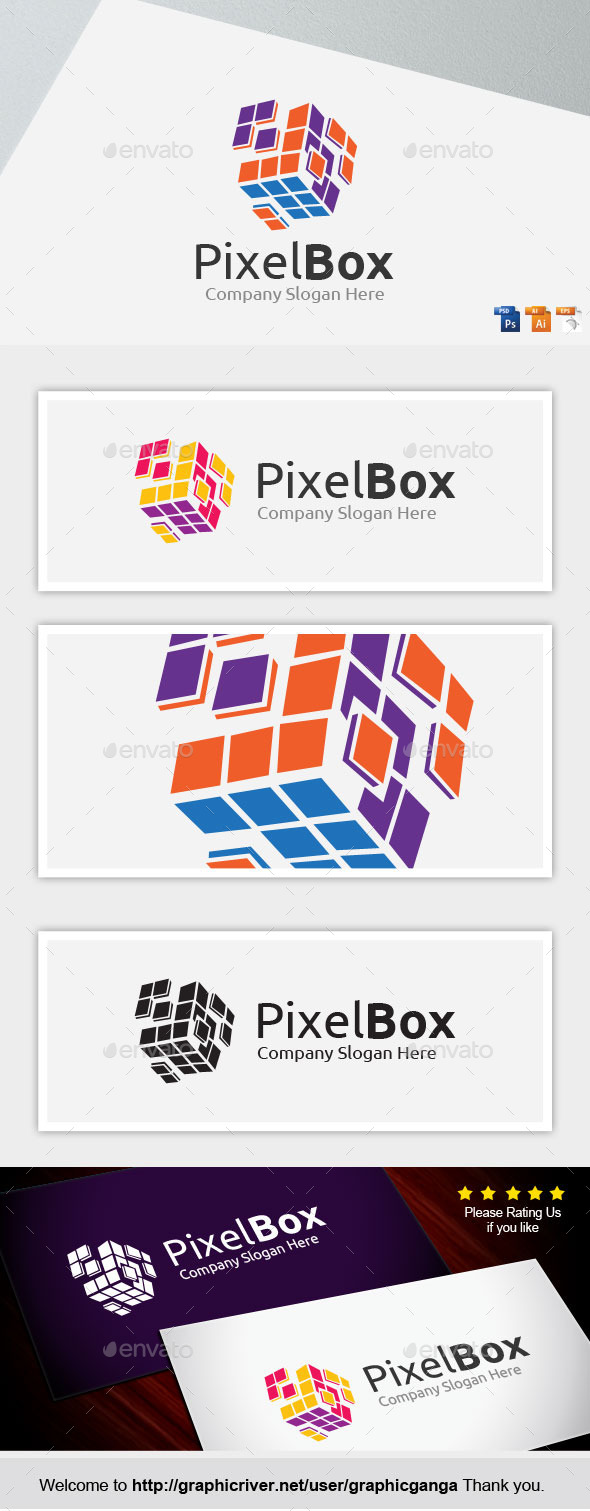 Pixel Box - Abstract Logo Templates