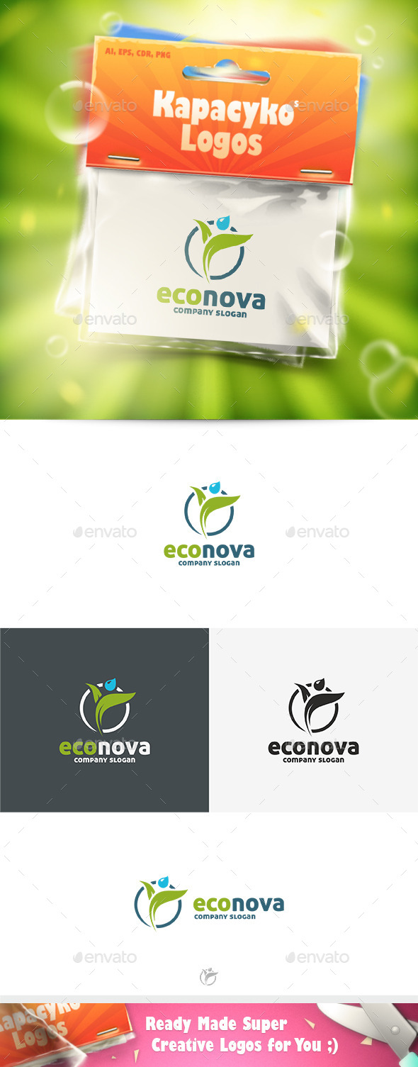 Eco Nova Logo - Nature Logo Templates