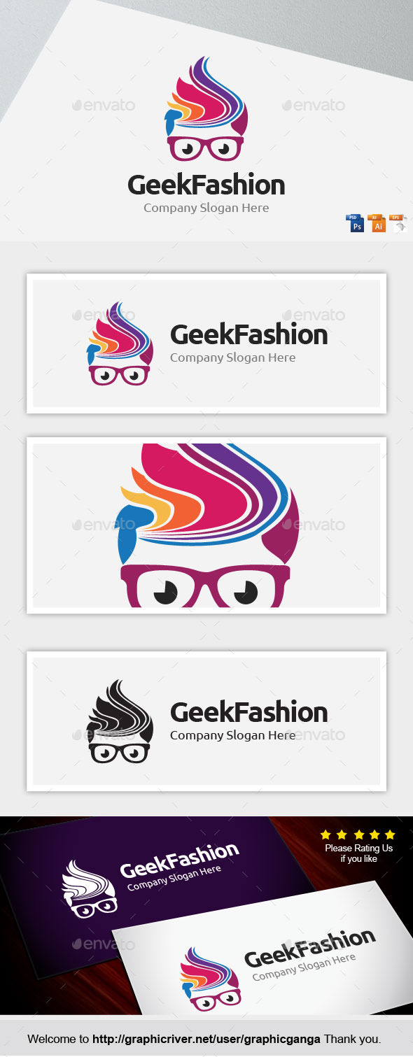 Geek Fashion - Humans Logo Templates